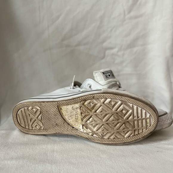 Converse All Star Madison Leather Sneaker Junior Unisex White 654220C Size 3 Low - Picture 4 of 10